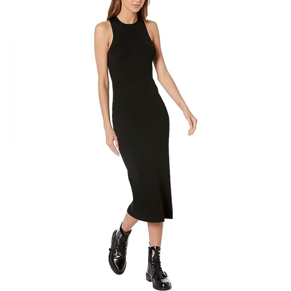 NEW Line and Dot Black Midi Sweater Dress Size Small